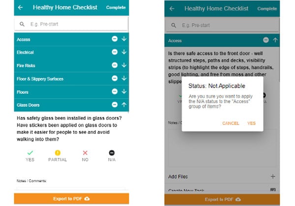Site Audit - Healthy Home Checklist